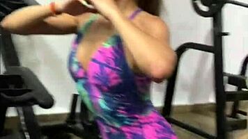 training turns into hard fuck and cum in mouth