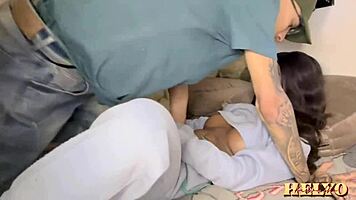 this pretty whore loves getting fucked in her wet hairy pussy