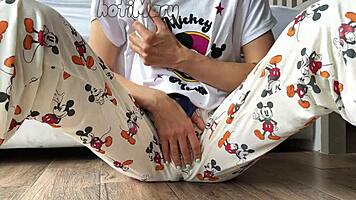 Skinny Teen 18+ with Small Tits Masturbates to Squirting Orgasm.