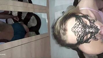 Young girl gets creampie after juicy cunilingus!