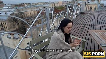 Porn guy fantasizes about sex with step ter and this day comes, sucking juicy cock in doggystyle fantasy.