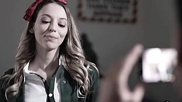 cheerleader teen 18+ lily larimar complimented by her much older teacher ryan driller!