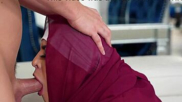 Hijab Teen 18+ Sophia Leone New Neighbor Teaching Her American Manners