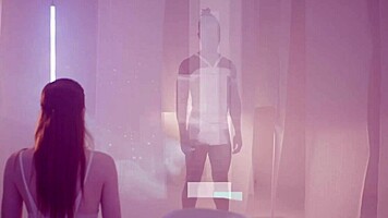 Lucy Huxley STRIPS and SUCKS big black cocks in group