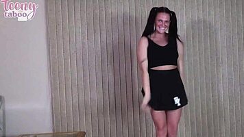 Daisy Garcia bangs Seth hard to join the cheerleader squad!