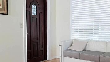 hardcore interracial teen with big ass gets pounded by monster black cock in pov, tight pussy gripping hard