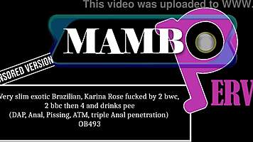 Very Slim Exotic Brazilian Karina Rose In Scene