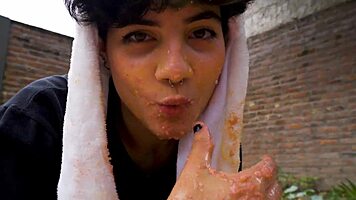 Watch Lara's Messy Picnic Vomit Fetish Full Movie?