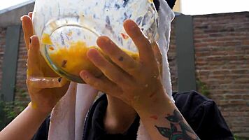 Watch Lara's Messy Picnic Vomit Fetish Full Movie?