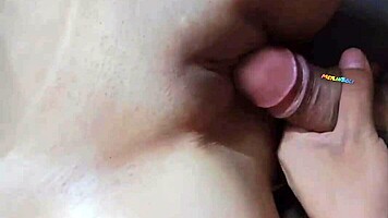 Beautiful latina teen feels intense pleasure as stepbrother fucks her big ass hard