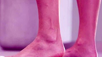 4k hot footfetish crushing fruits with bare feet and high heels, homemade brunette amateurs