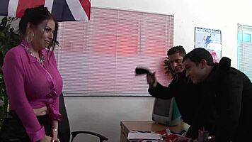 Cathy and Daphne tit-fuck two cocks together