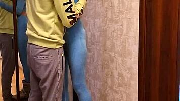 Skinny Girl Next Door With Ponytail Has Sex On Roller Skates