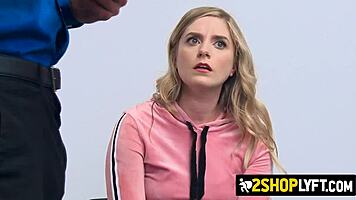 hey, that tender blonde shoplifter had to take that big cock to respect the law, rough and all