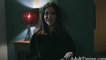 Blonde Ex-Girlfriend Stalks and Fucks Me with My New Brunette Girlfriend