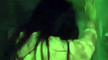 I fucked an 18 year old beauty behind the garages and then on the bed