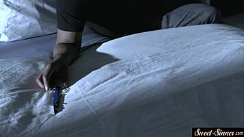 glamorous teen rides big black cock in the shower