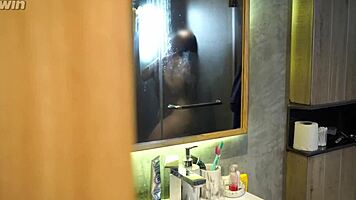 Stepmom Invites Me to Shower for Rough Blowjob