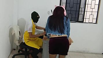 Neighbor Feels Horny And Shakes Her Curvy Ass For The Camera