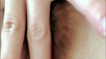 Anal Play with Talkative Russian Young 18+ Student in Black Stockings.