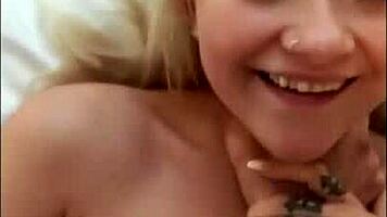 blonde teen 18+ shakes from squirting orgasm on big cock