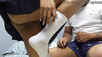 Stepsister Gives The Best Masssage To Her Stepbrother's Cock