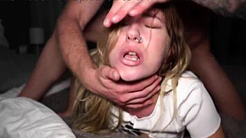 Stuffed Her Mouth With PANTIES During Wild SEX Session