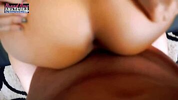 Skinny brunette coed sabrina suckin a cock and swallowin the cumshot