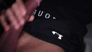 Hot Guy Jerks Big Cock In Workout Clothes