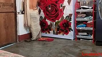 Feeling the intense passion as the wife bends over for hardcore assfucking at home