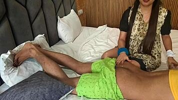 Stepdad tricks stepdaughter into oily massage sex! 😳