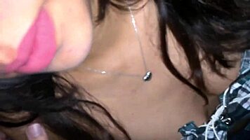Hot cheating girlfriend BLOWS a dick until CUM in mouth!