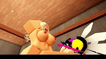 blonde roblox cheerleader returns with her headless jock boyfriend