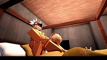 blonde roblox cheerleader returns with her headless jock boyfriend