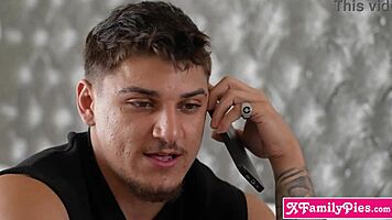 Milf Alex Coal guides stepbro to bang Arab stepsister Aria Valencia