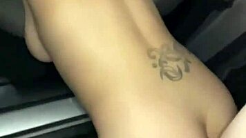 Streetwalker with pigtails gives head and gets fucked in public, then takes a load in her mouth