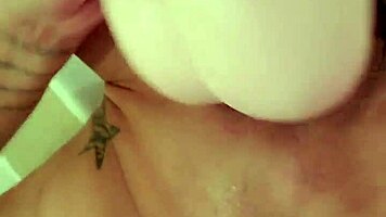 belle petite 18+ emy angel samuse masturbates her sexy pussy and ass like a real doll