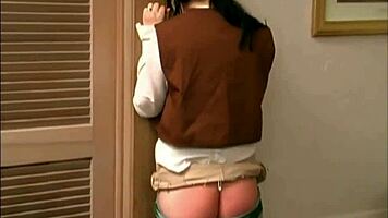 Samara Mae girl scout gets intense bare ass otk spanking