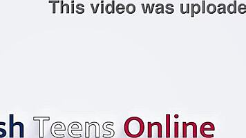 Naughty student receives anonymous facial at the milking table.