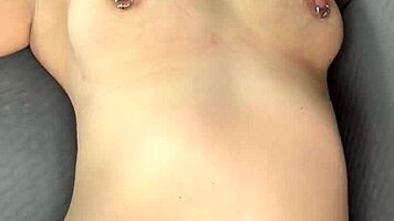 Big booty hooker rides customer reverse cowgirl and swallows cum