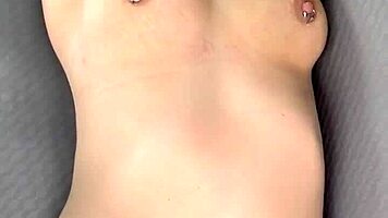 Big booty hooker rides customer reverse cowgirl and swallows cum