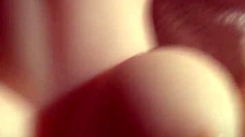 blonde toy teen receives cumshot on her huge tits.