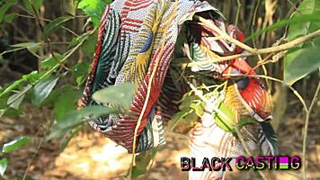 Lucky farmer finds tiny ebony teen on ranch and bangs her hard