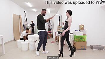 Patient Zero Anna De Ville in 5on1 BBC with ATM, DAP, Big Gapes, and Cum Swallow