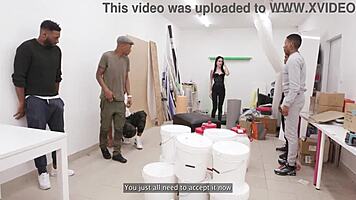 Patient Zero Anna De Ville in 5on1 BBC with ATM, DAP, Big Gapes, and Cum Swallow