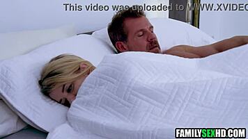 18yo stepniece loses virginity to sleazy stepuncle in taboo blowjob scene