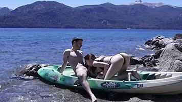 Horny Couple Caught Fucking On Beach!