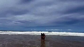 i took off my bikini with my friend on bahia beach for everyone