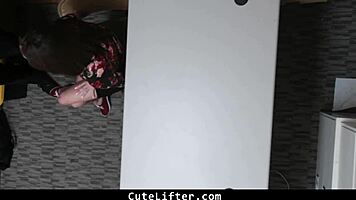 Suspected Thief Complies With Strip Search By The Mall Cop