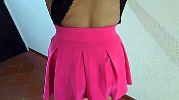 Seeing Stepdaughter in Pink Skirt